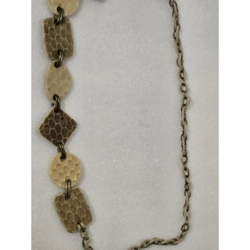 Chicos Belt Womens Hard Plastic Jewelry Design Brown Chain‎